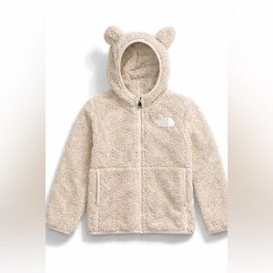 The North Face Kids Campshire Full Zip Fleece with Bear Ears Beige w/ sparkle